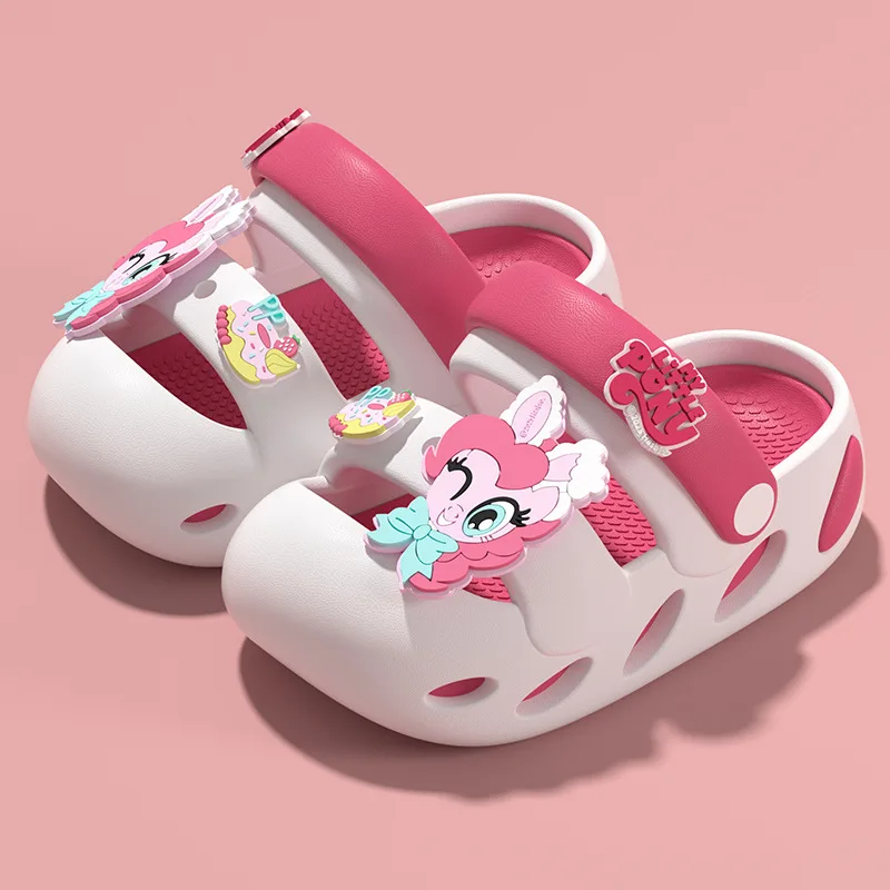 My Little Pony Cartoon Children's Slippers Summer Indoor Soft Bottom Anti Slip Toe Protection Bathroom Beach Home Slippers