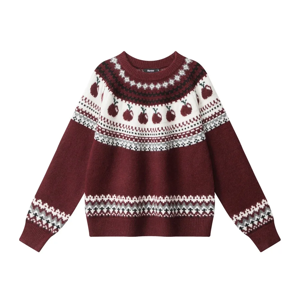 

Loose Color Block Retro Vintage Kawaii Cute Sweaters Designer Knitted Winter Clothes Pullovers Tops for Women Girls Oversized
