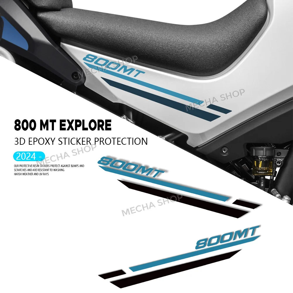 For CFMoto 800MT Explore 2023 2024 2025 Saddle Panel Stickers 800 MT Decal Decor Kit