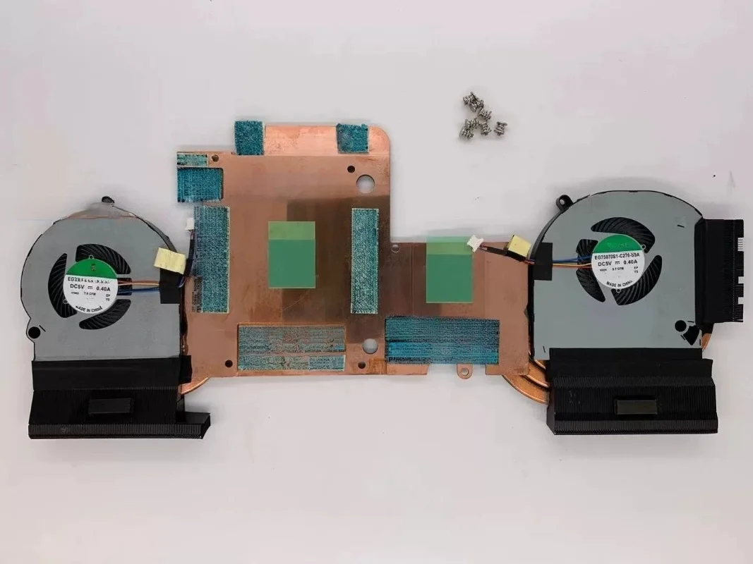 Laptop Cooling Modification Repair Accessory, All-Copper Heat Dissipation Module Fan & Radiator for 15R3 15R4 P69F