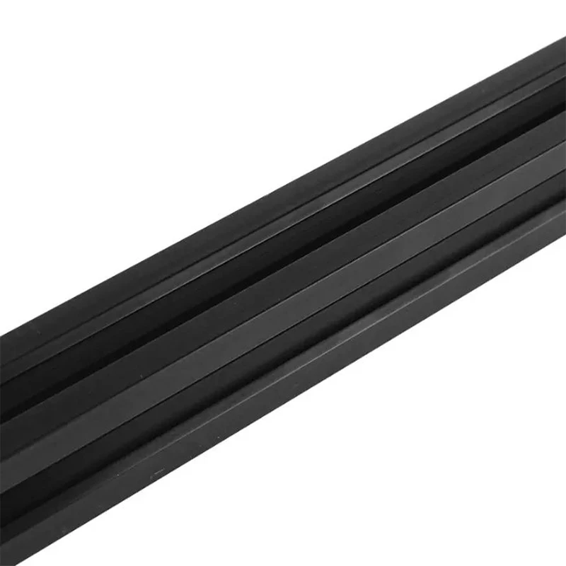 1PC Black 2020 V-Slot European Standard Anodized Aluminum Profile Extrusion 100mm-800mm Length Linear Rail for CNC 3D Printer