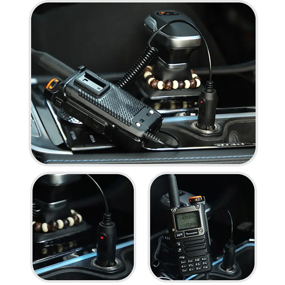 Quansheng UV-K5 Battery Eliminator 12V/24V Walkie Talkie Car Charger For UV-k5(8) UV-K6 UV-5R Plus Car Charger