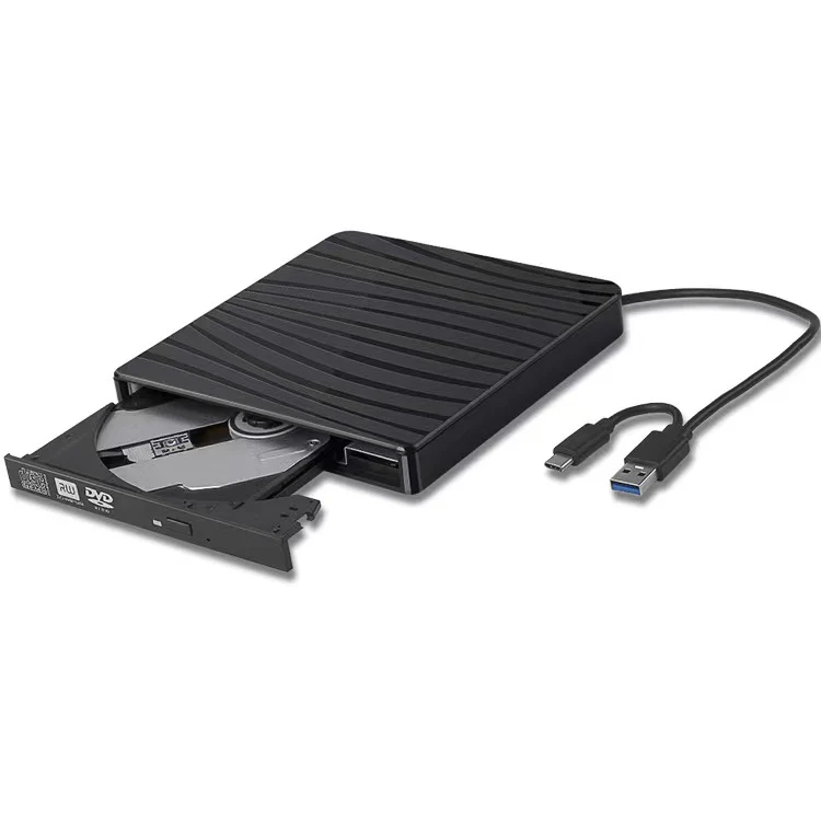 

Zebra Stripe USB3.0 &Type-C External Optical Drive DVD Burner Notebook Universal External DVD Burner dvd player portable