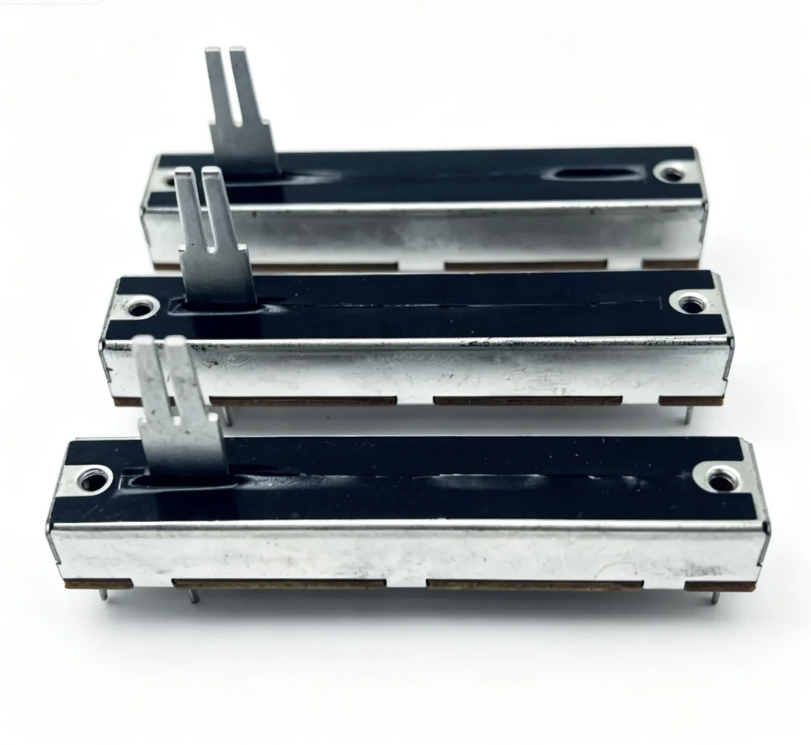 High quality SV453 7.3MM dual direct sliding potentiometer A50K * 2 shaft length 20MM split shaft 1pcs