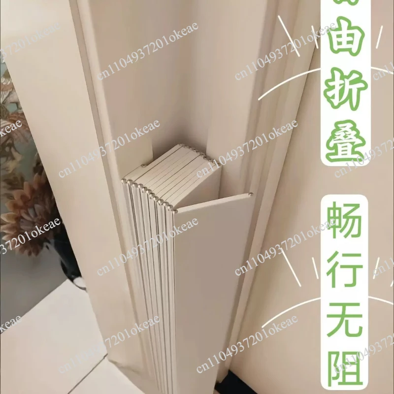 No punching folding cat blocking artifact fence door pet anti-jump cat blocking door fence retractable