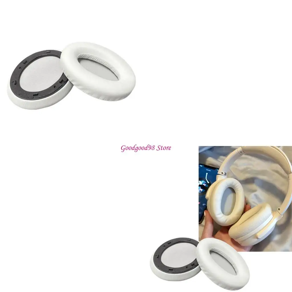 

1 Pair Leather Ear Pad for MT6 Wireless Bluetooth-compatible Headphones Ear Cushions Headset Earpads Replacement W8EC