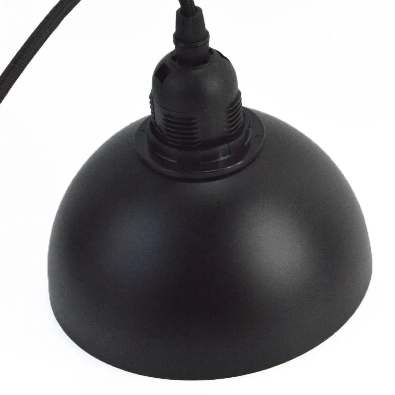 42mm fissaggio foro grande Lameshade lampada da comodino accessori per l\'illuminazione tavolo da parete nero mezzo cerchio faretto ombra appesa