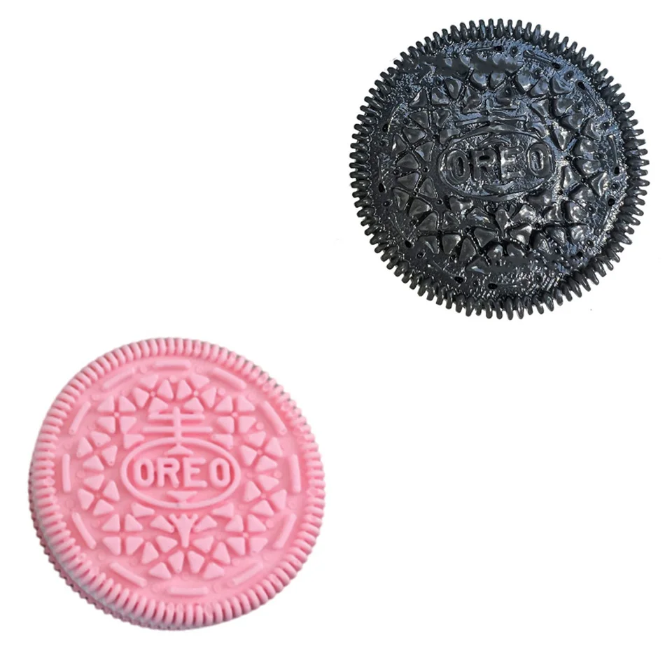 Handmade Silicone For Big Oreo Relief Squishy Toy Mochi Taba Squishy New Fidget Toy Biscuit Pinching Toy