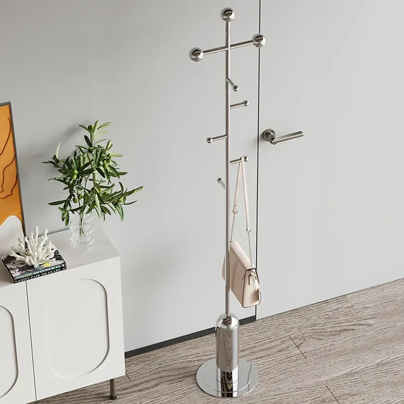 

A- Modern Metal Portable Clothes Hangers Nordic Style Storage Coat Rack Floor Standing Bedroom Salon De Jardin Home Furniture