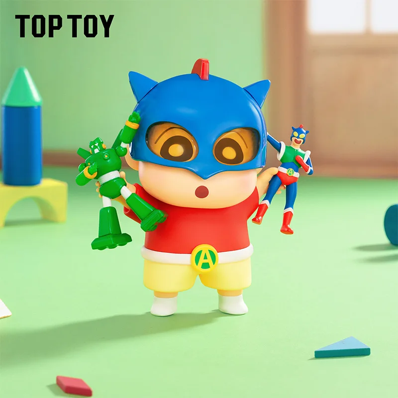 TOP TOY CRAYON SHINCHAN Dynamic Toy City Mini Figures Blind Box Genuine Cute Character Decor Perfect Festival Collection Gift