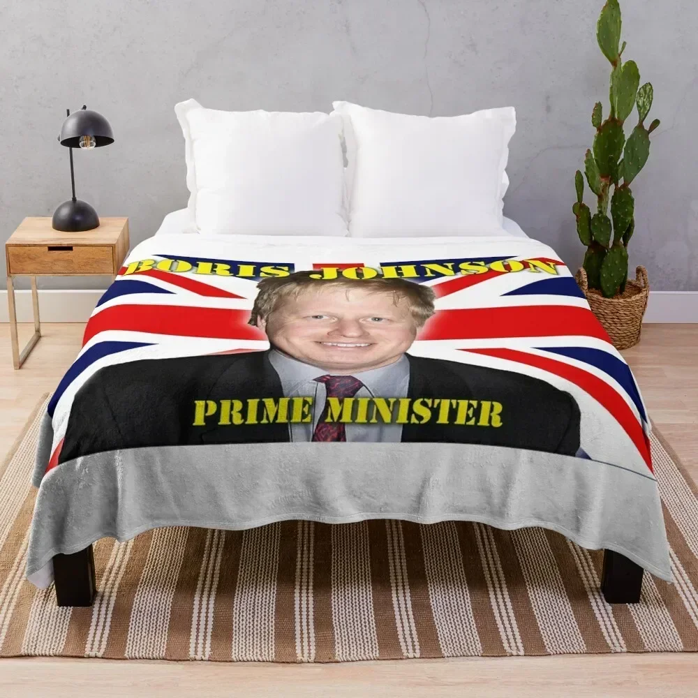 Boris Johnson Prime Minister Throw Blanket Lightweight Warm Blanket for Indoor Outdoor Use