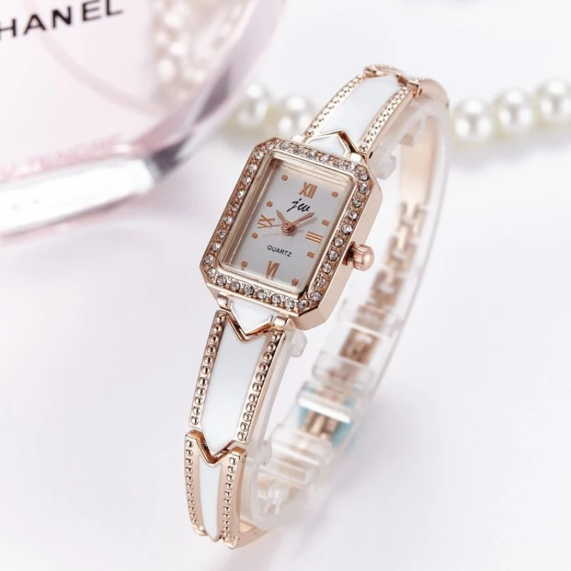 New Fashion Women's Watch, Student Steel Band Quartz Wristwatch, Stylish Ladies' Timepiece, Trendy Analog Dial Design