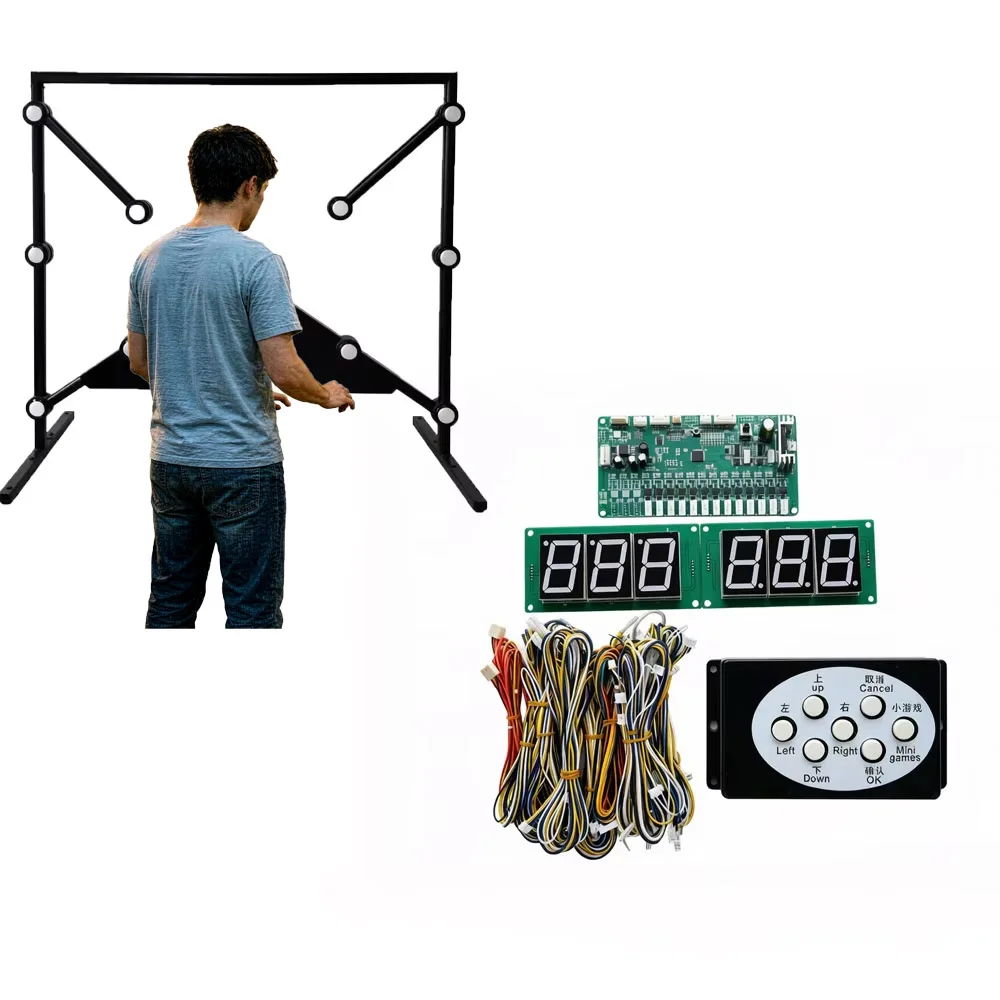 Batak Reaction Challenge Whack-a-Mole Game Reaction Test Interactive Playground Equipment Booth Timer Game Accessory 2nd Kit