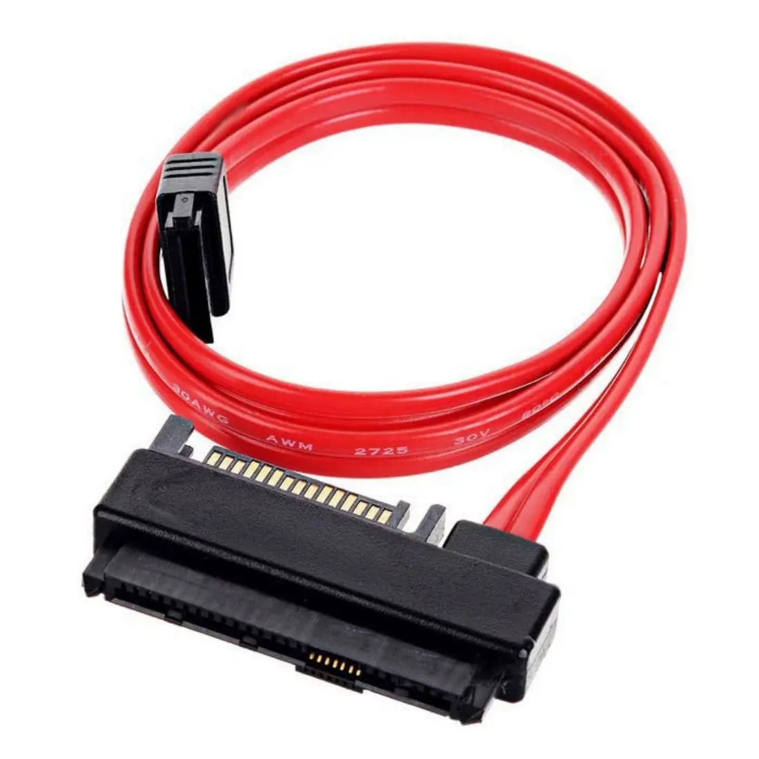 

SAS 29Pin SFF-8482 Male to 7Pin SATA Male Hard Disk Drive Raid Cable Adapter with 15Pin SATA Power Port 50cm