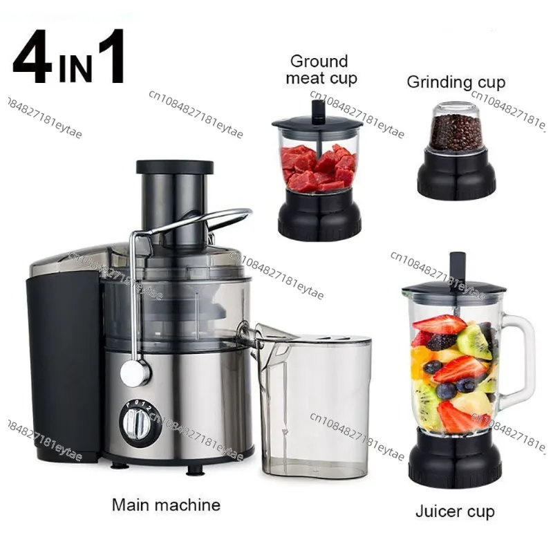 Household Multifunctional Juicer, Juice Residue Separation Stainless Steel Automatic