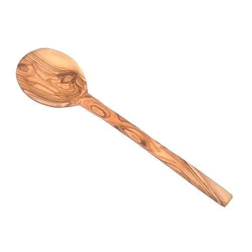 

Hand Carved Olive Wood Cooking Spoon Medium 12 Inch Natural Wood Kitchen Utensil Eco Friendly Serving Spoon Heat Resistant
