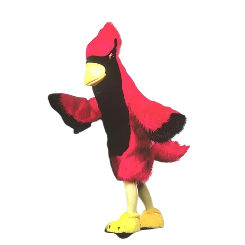 Red Parrot Cardinal Mascot Costume Red Birds Mascotte Mascota Outfit Suit Stage Props Party Cosply Fancy Dress SW593