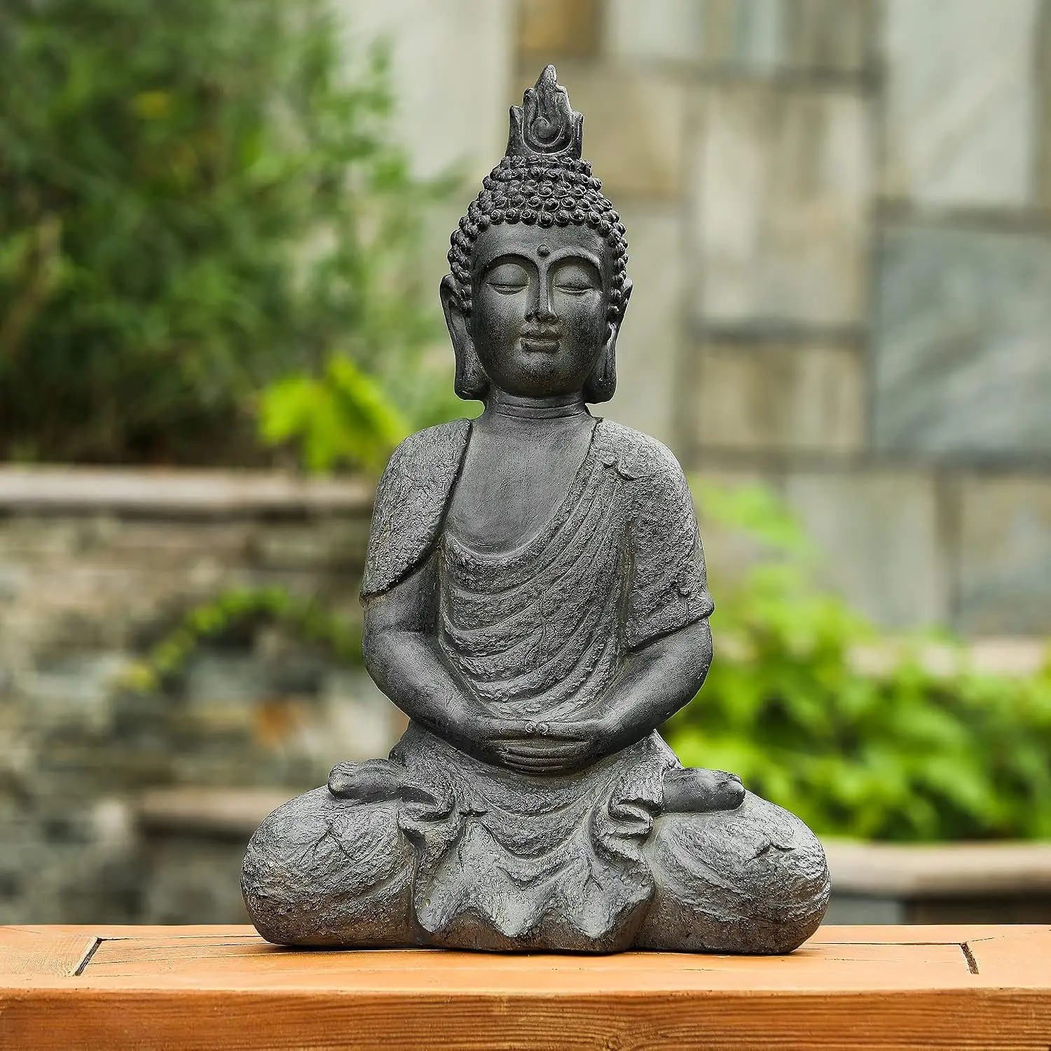 LuxenHome Large Buddha Statue, 22