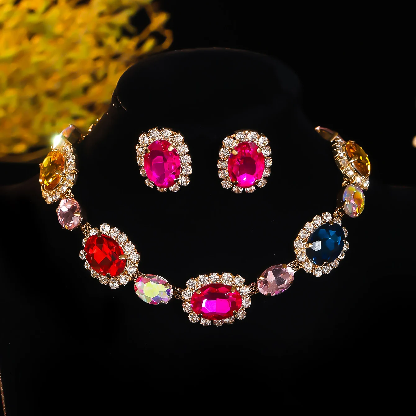 

2Pcs Cubic Zirconia Wedding Jewelry Sets for Bride Bridesmaid for Women Birthday/Valentine's Day/Mother's Day/Christmas