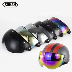 Motorcycle Helmets Visor Anti Uv Bubble Lens Moto Cycle Helmet Sun Glasses Accessorie for Scooter Chopper Helmet Open Face