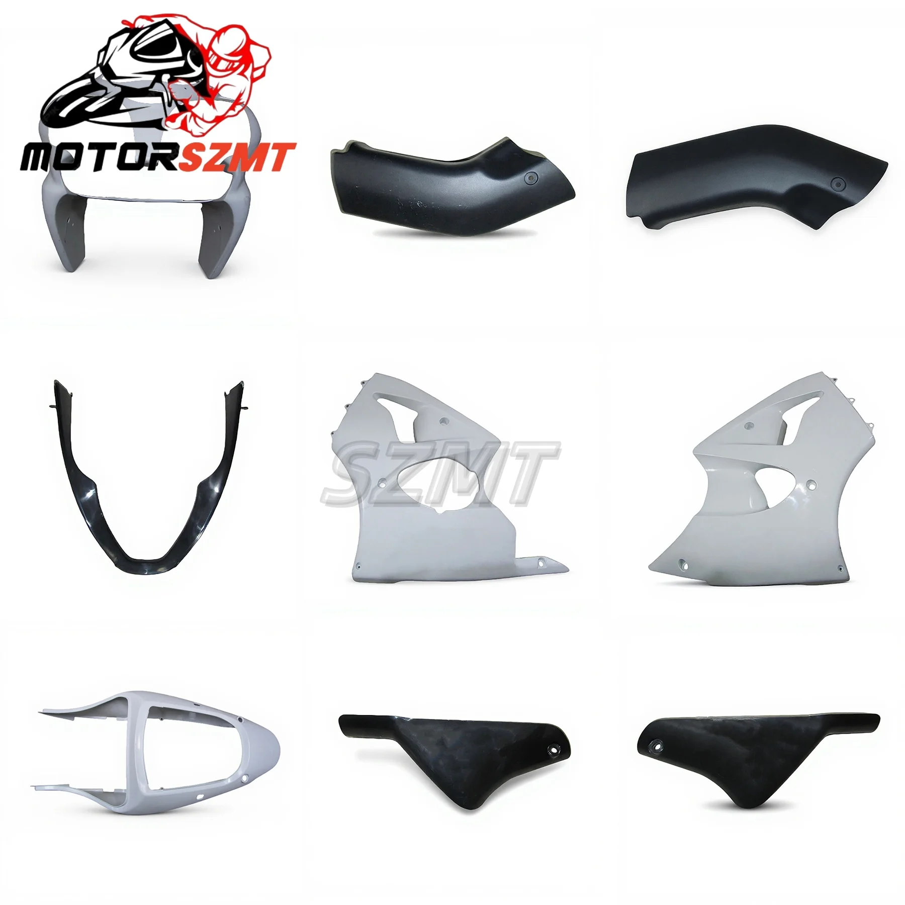 

Motorcycle Middle Front Upper Nose Fairing Cowl Fit for Kawasaki ZX-6R 636 2000