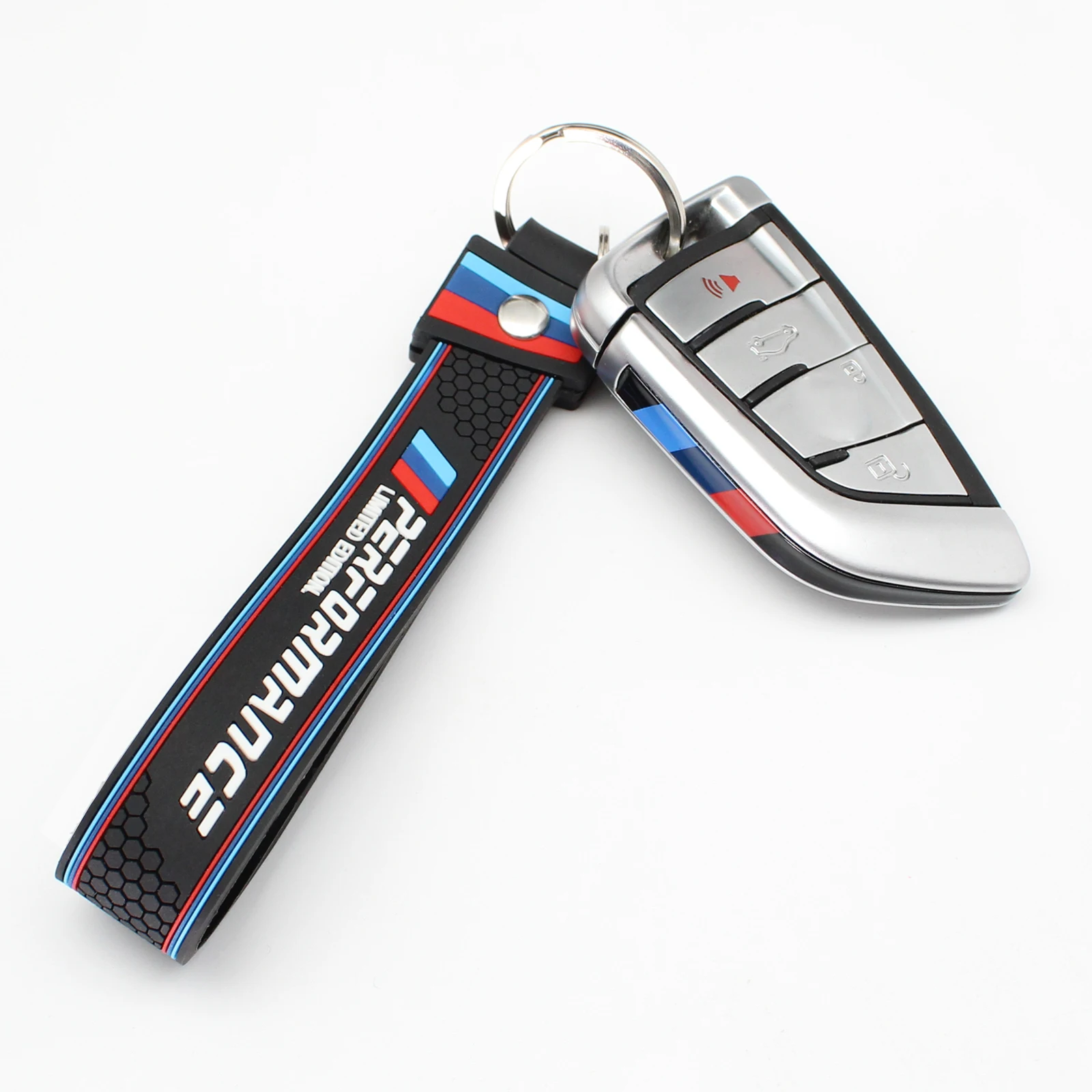 Автомобильный брелок из ПВХ, аксессуары для BMW M Performance F30 E90 E46 F10 E60 G20 G30 F20 X5 E70 E39 E36 X3 X5 Гоночные наклейки