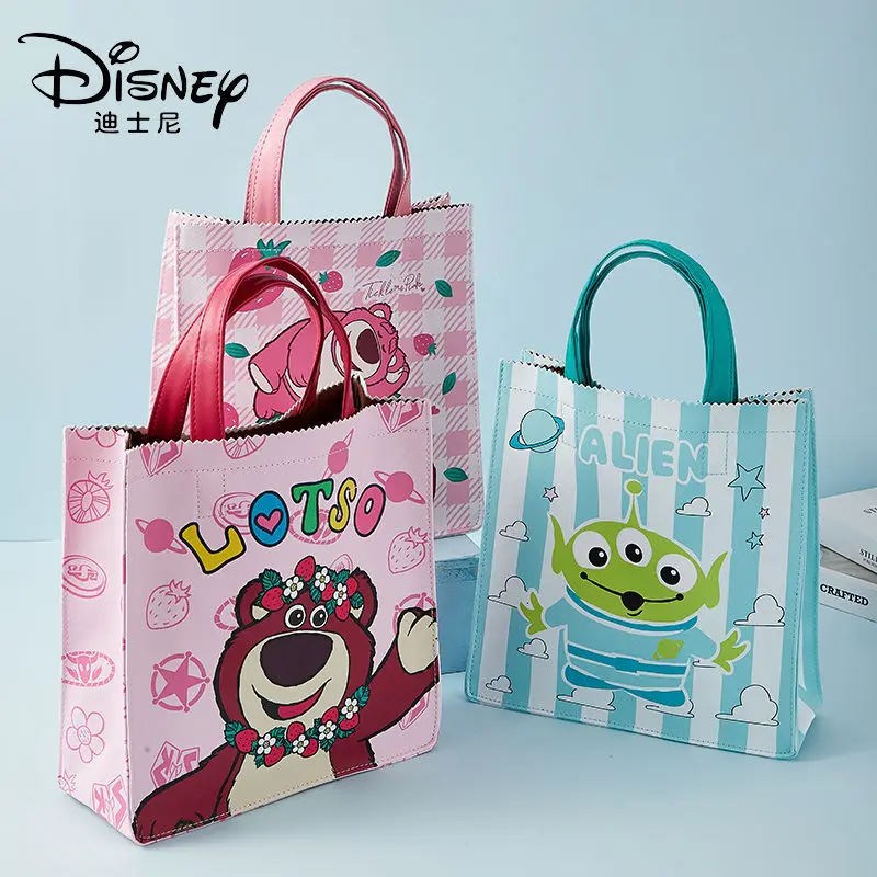 Stich Lotso Winnie the Pooh Alien neue süße Cartoon-Druck Mode einfache lässige vielseitige tragbare Handtasche für Männer und Frauen
