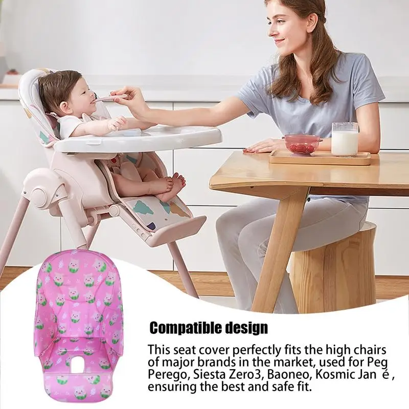 Cojín de tela Oxford para silla alta con acolchado suave, fundas de protección de repuesto para Siesta Zero3, Baoneo, Etc.