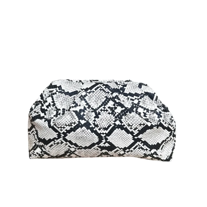 

Модная сумка-клатч из искусственной кожи с леопардовым и змеиным принтом, плиссированная, в винтажном стиле, с застежкой-клипсой, для свиданий, свадеб и банкетов