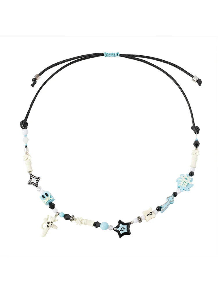 Hip Hop PSYP Luxurious Lucky Star Get Rich Choker Necklaces Joint Chains for Men Women Fashion Street Rapper Jewelry Gift