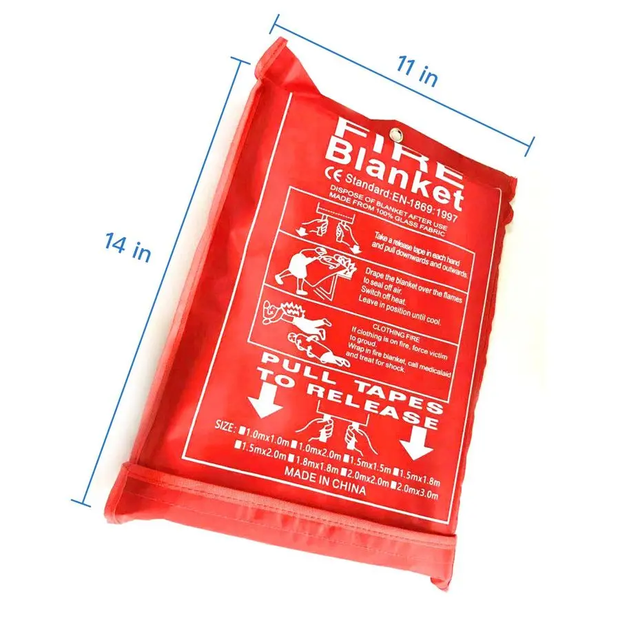 بطانية حريق من الألياف الزجاجية شديدة التحمل تحمي منطقة العمل من سباركس 80 × 80 بوصة