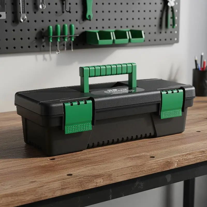 10 Inch Plastic Handheld Tool Box Portable Storage Case For Carpentry Electric Repair Tools