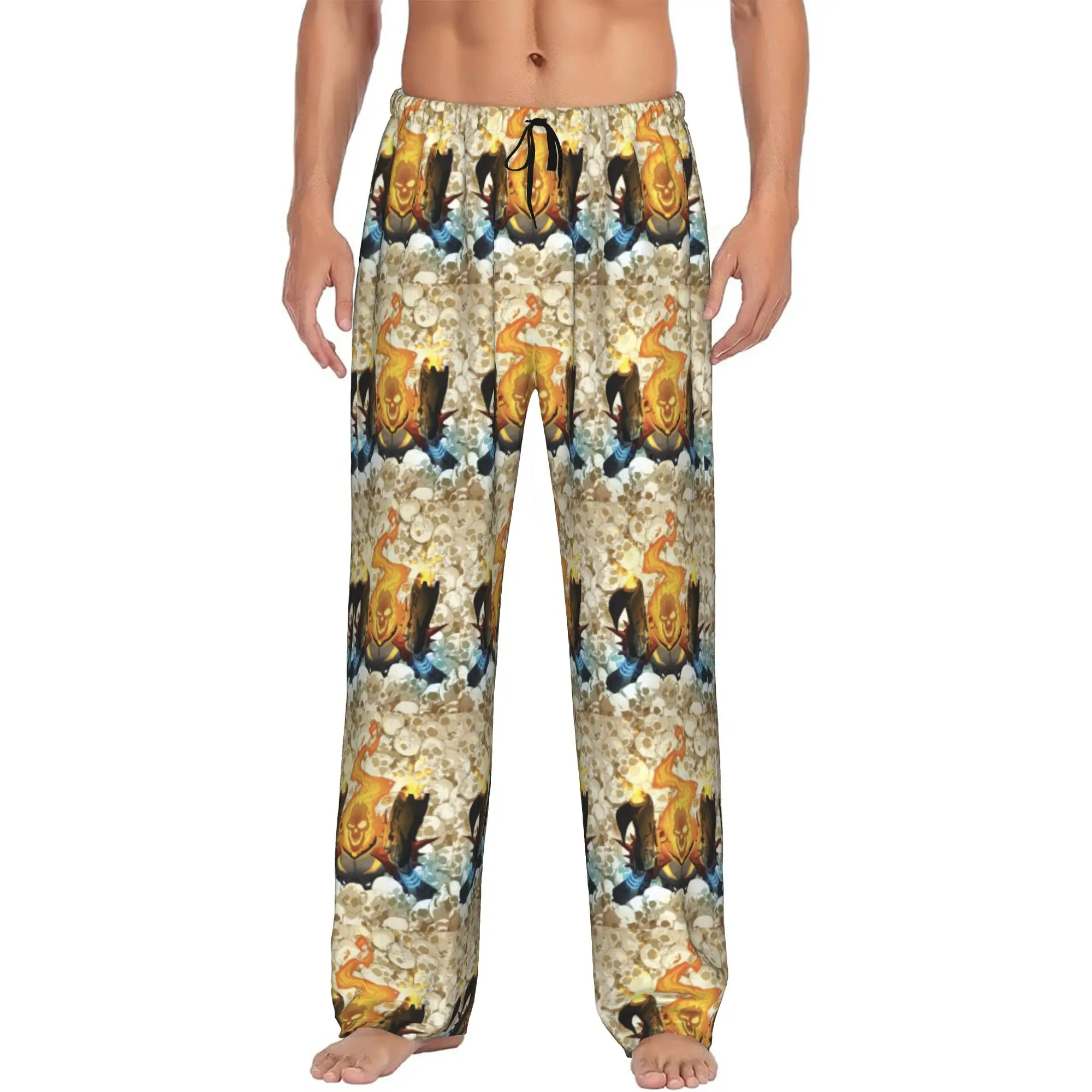 

Custom Ghost Anime Ride Pajama Pants Men's Sleepwear Lounge Sleep Bottoms Stretch with Pockets