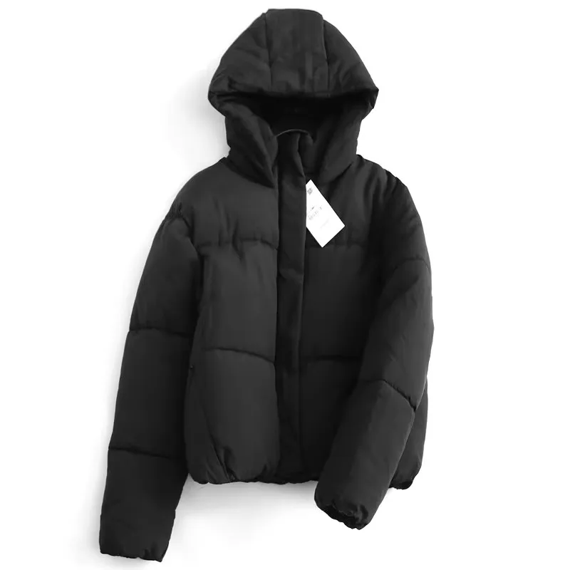

Women's Thiened ort Casual Cotton Jaet Coat Hooded Zipper Long Sve Warm Winter Clothes New Arrival Wimigirls