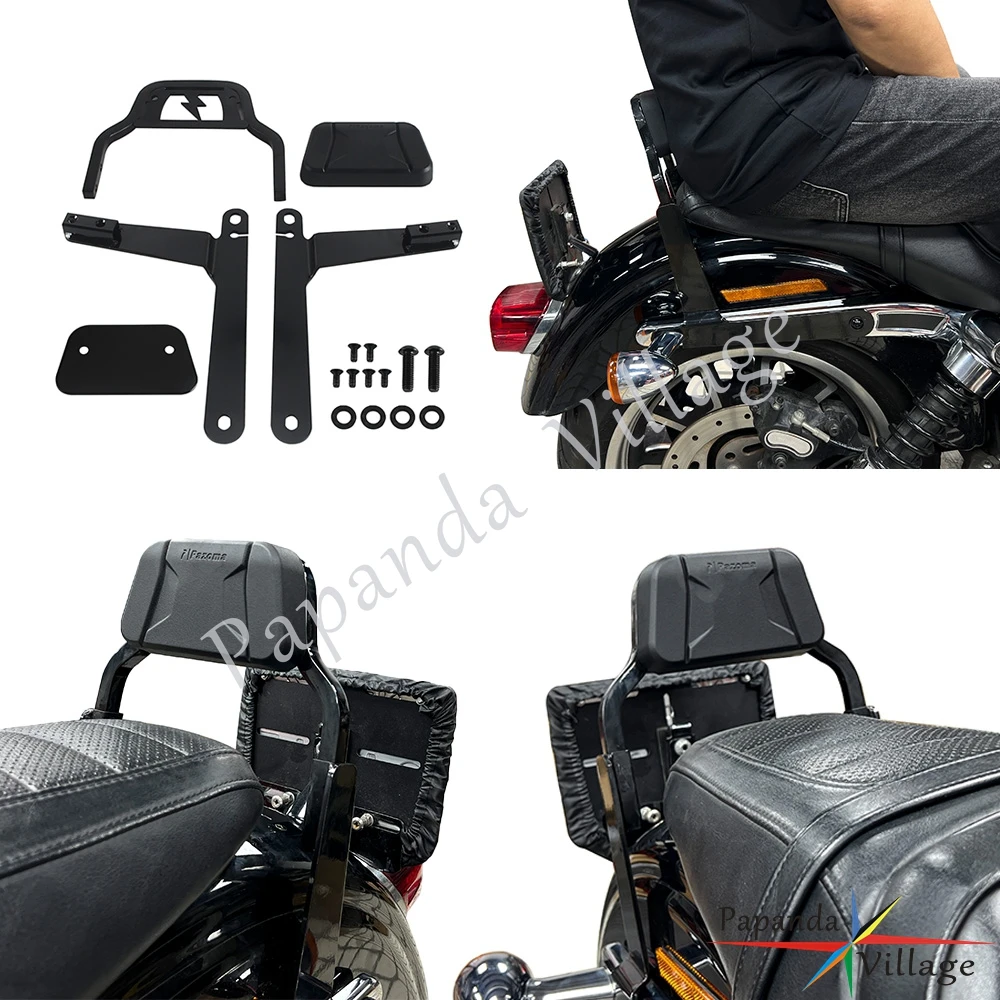 Mini Sports Sissy Bar Motorcycle Passenger Seat Backrest For Harley Dyna Switchback FLD 2012-2016 Super Glide CVO  2007-2008 view 2