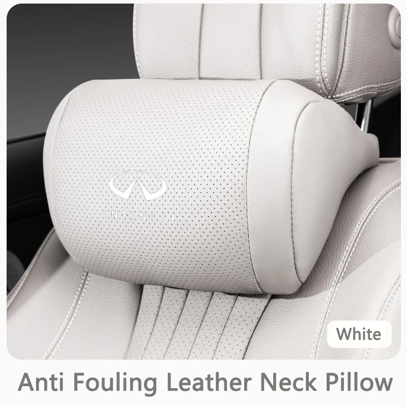 Für Infiniti Q50 FX35 Q30 G37 Q70 QX70 G35 Q60 QX50 QX60 QX30 Nappa-Leder Autositz-Kopfstütze Innenraum-Sitzkissen Zubehör