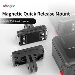 aMagisn Portable Plastic Magnetic Quick Release  Mount Bracket For Insta360 AcePro/Ace Quick Mount Plate Accessories