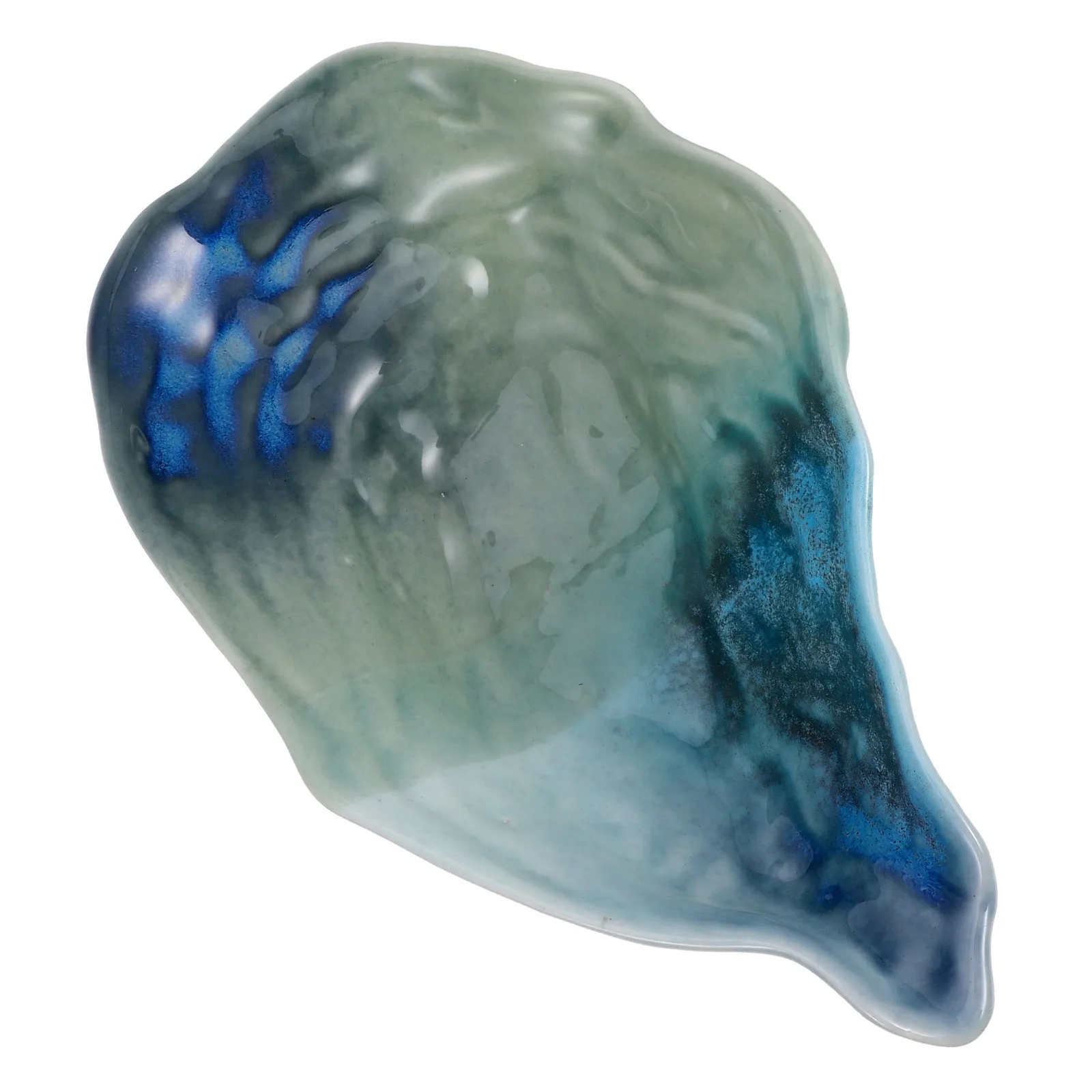 

Oyster Shell Shape Ceramic Dish Decorative Tray Fruit Salad Plate Small Dessert Plate Dining Table Decor Decorative Trays