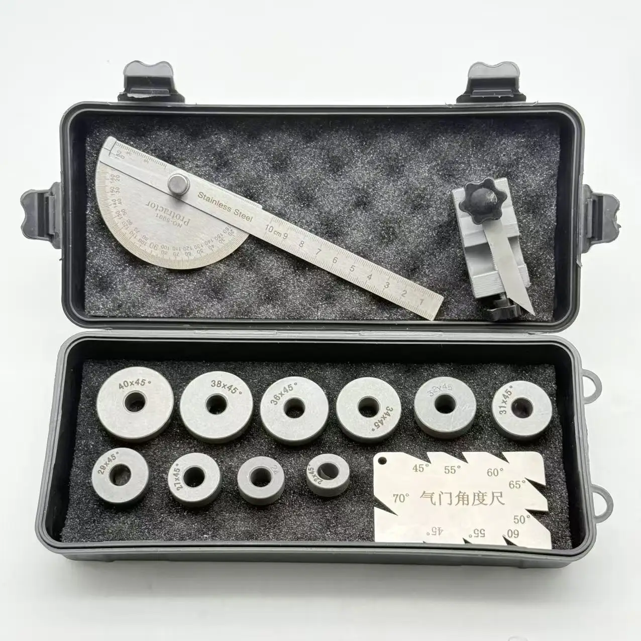 

22-40mm Valve Seat Diamond Grinding Wheel Valve Seat Angle Gauge Engine Valve Seat Measurement Grinding Work Package