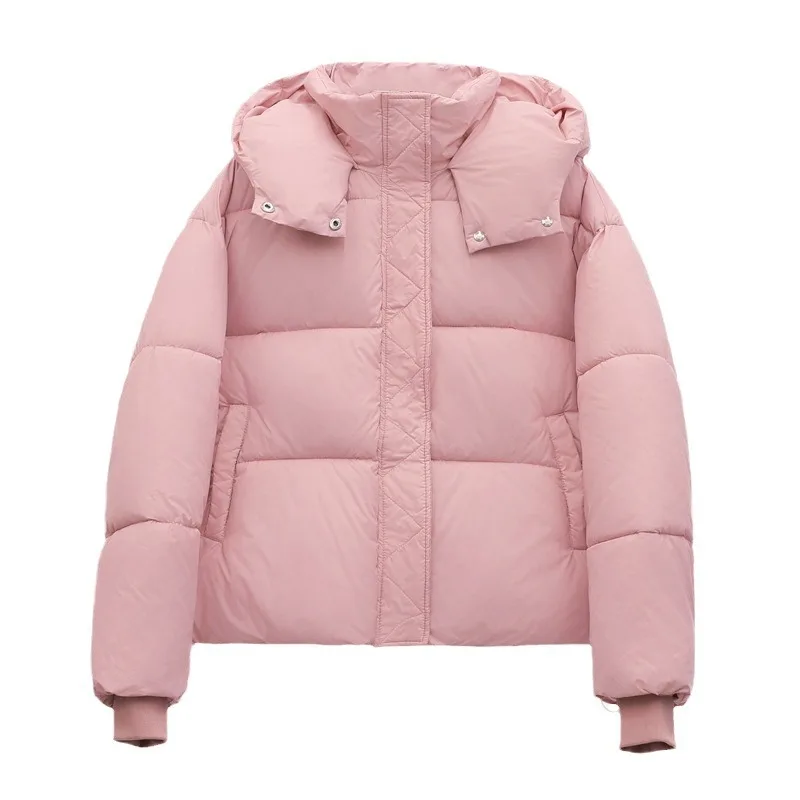 2024 Women\'s Jacket Winter Down Cotton Jackets Female Stylish Sweet Thickened Padded Clothes Loose-Fitting Warm Coat Parkas