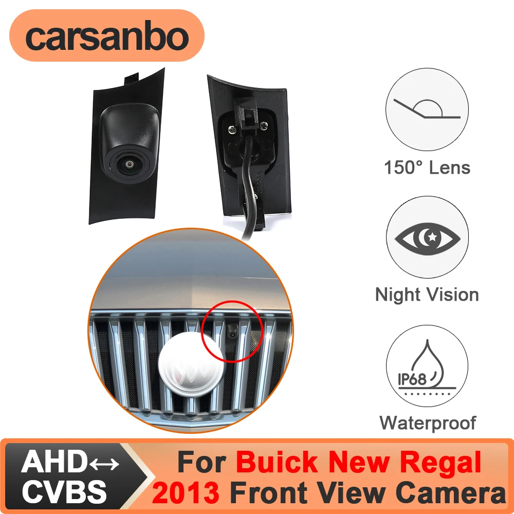 

Carsanbo Fit for Buick New Regal 2013 Vehicle Front View Camera 150° CCD AHD Waterproof Fisheye Lens Night Vision Parking Camera