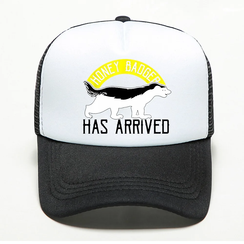 Honey Badger Has Arrived man Baseball Cap Fashion Summer Man Adjustable mesh breathable visor Trucker Hat