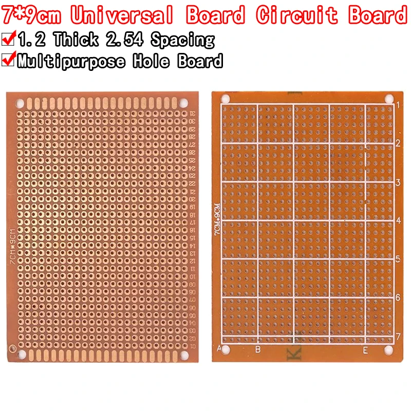 

10pcs 7x9 7*9cm Single Side Prototype PCB Breadboard Universal Board Experimental Bakelite Copper Plate Circuirt Board Yellow