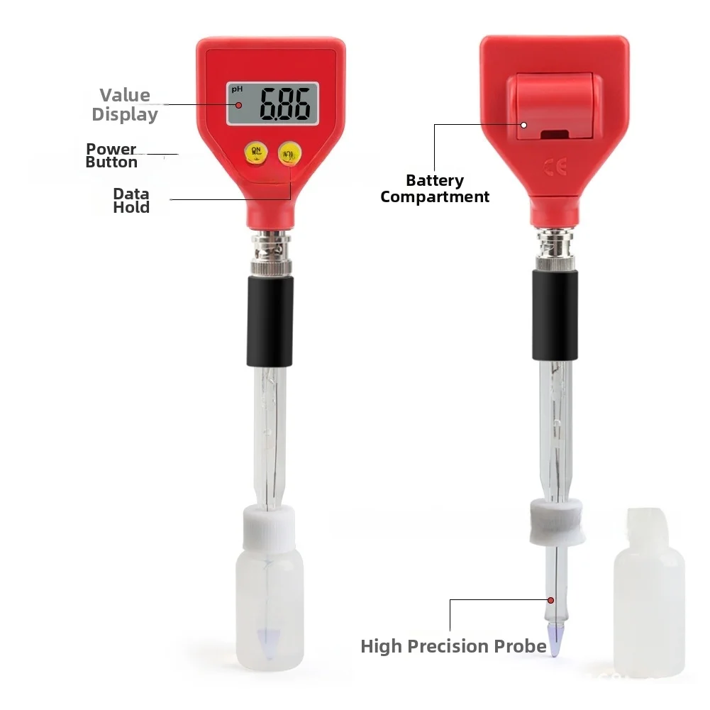 PH Meter 0.00-14.00 Range Digital Water Quality Tester With Automatic Temperature Compensation For Aquarium Swimming Pool Acidit