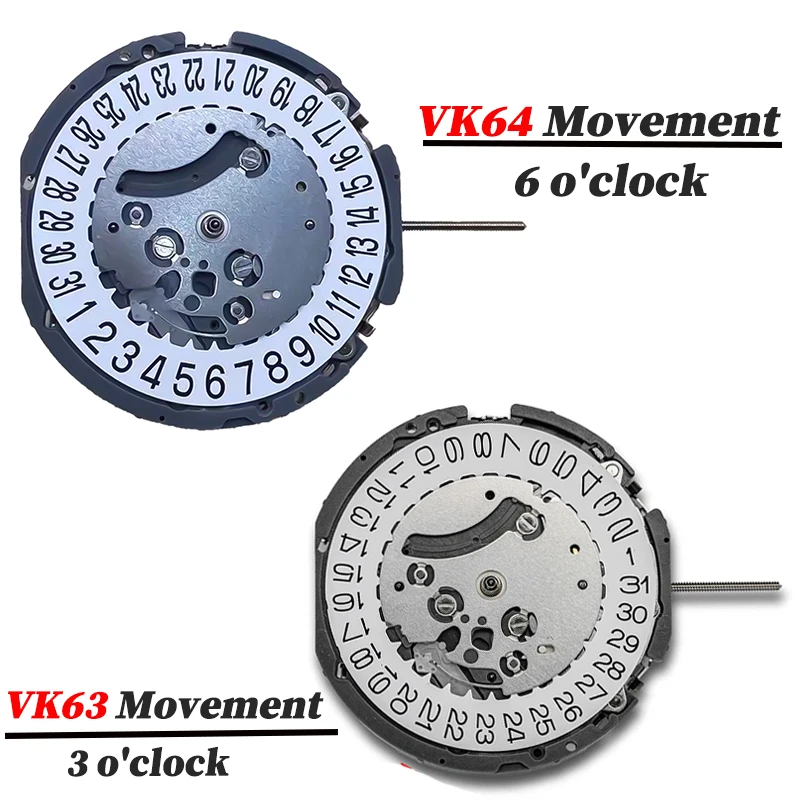 

For VK63 Quartz Watch Movement Date 3 o'clock Chronograph For VK64 Movement 6 o'clock Movement Watches Repair Tool