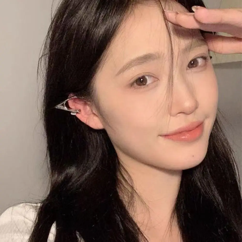 Alloy Elf Ear Clip Korean Style Ear Cuff Cat Ear Hollow Ear Clips Single Side Earrings Jewelry Accessories Decoration