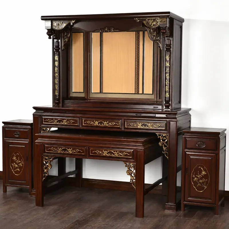 Modern Light Luxury Small Buddhist Shrine Cabinet Household Offering Table God of Wealth Incense Stand Storage Shelf