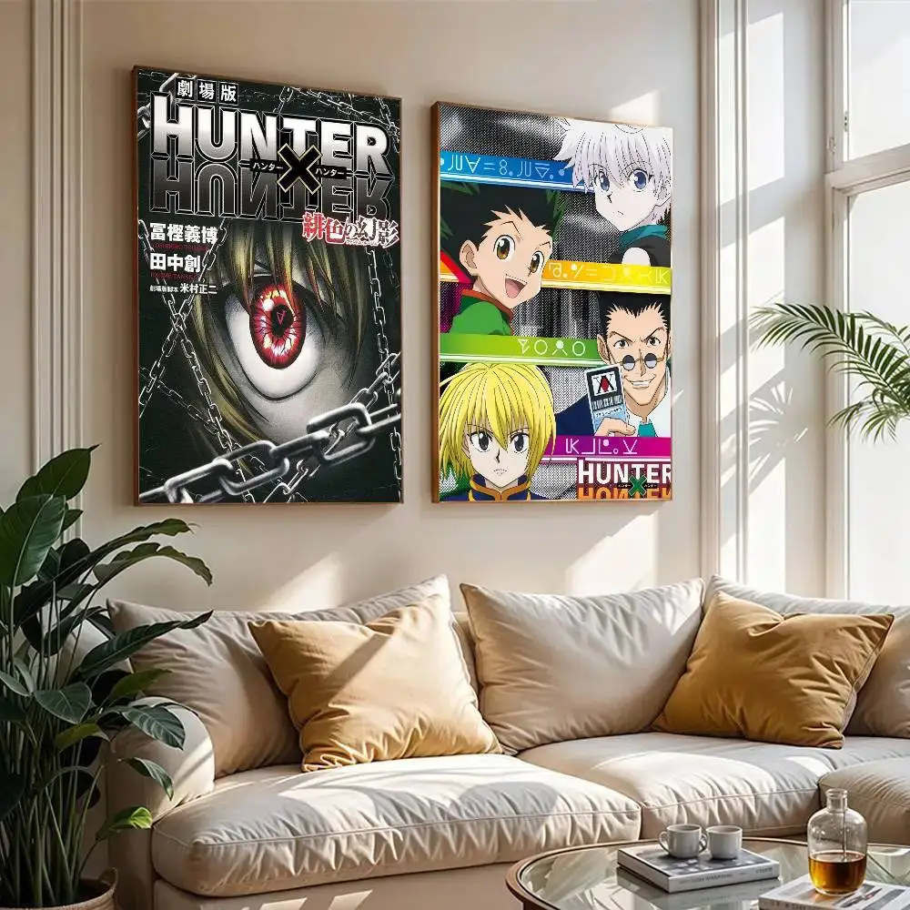 AZNM Hunter X Hunter Gon Killua   Classic Movie Posters HD Quality Poster Wall Art Painting Study Nordic Home Decor
