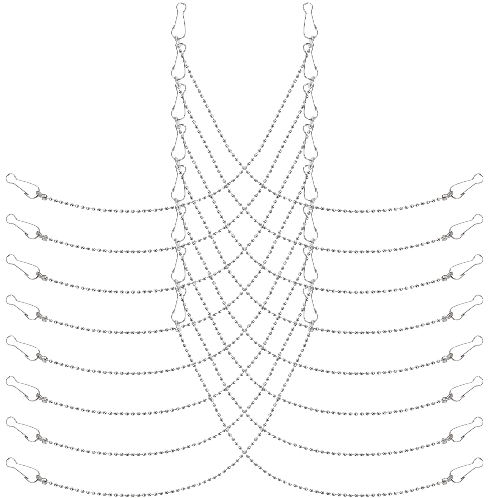 

24 Pcs Hanging Planter Flower Pot Chain Plants Stainless Steel Chains with Hooks