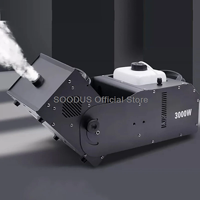 3000W Multi-Angle Adjustable Fog Machine 50S Continuous Spray Metal Nozzle Instant Smoke Output Fog Machine for Stage Wedding